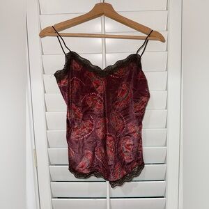 Vintage Lace Velvet Cami